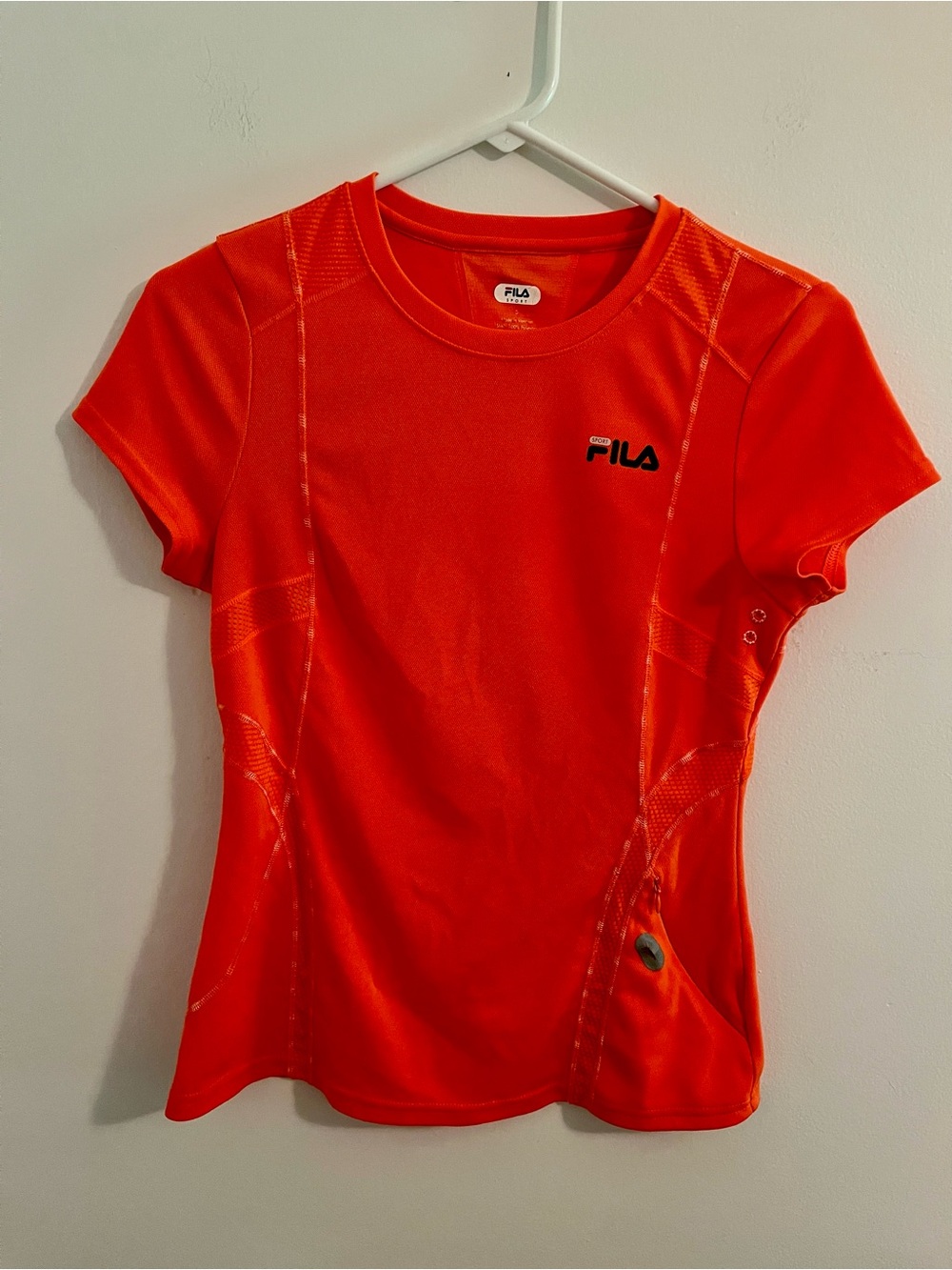 FILA Women's Bright Orange Short-Sleeve Athletic Tee
